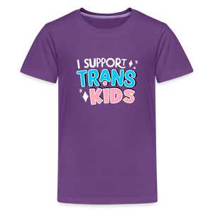 I Support Trans Kids: Kids' Premium T-Shirt - purple