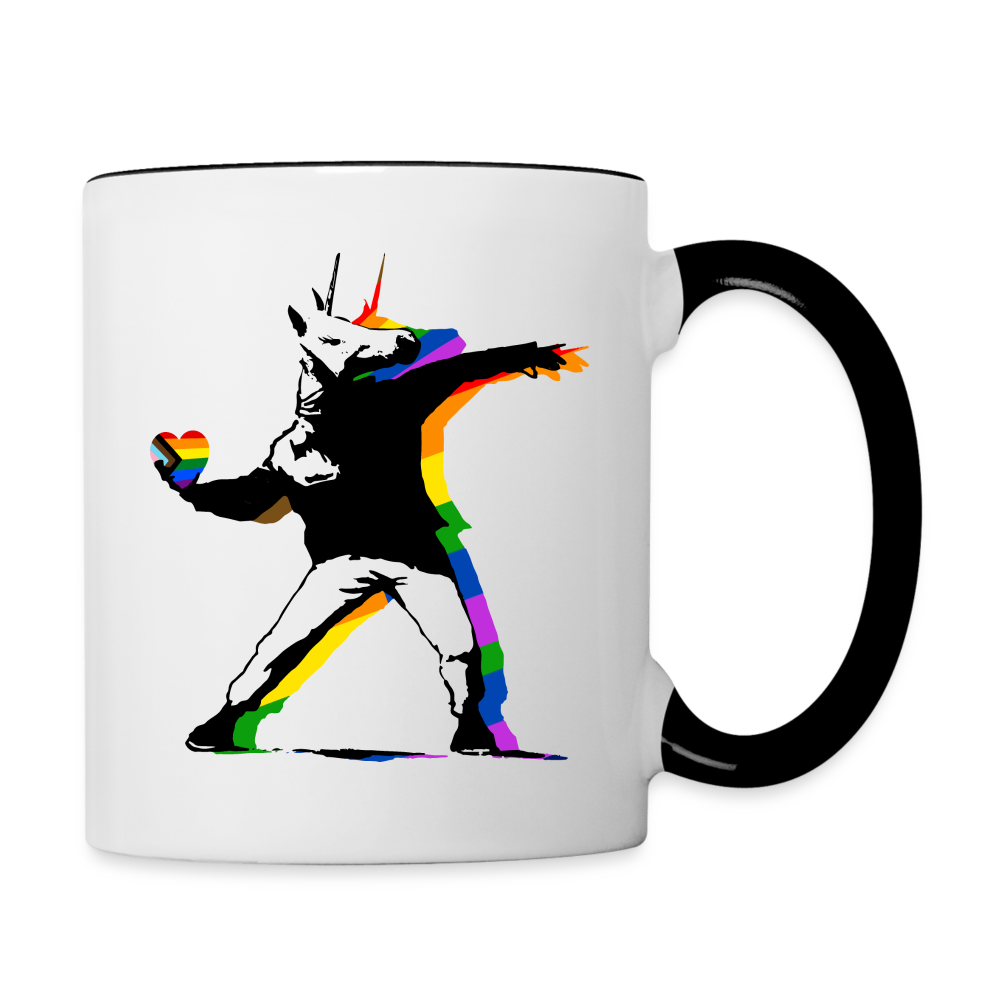Pride Was A Riot Coffee Mug - white/black