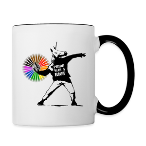 Pride Was a Riot 2 Coffee Mug - white/black