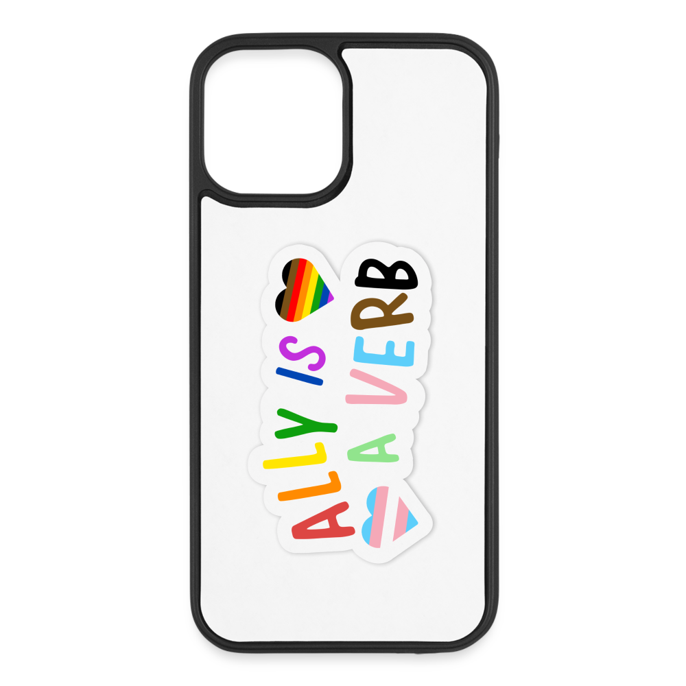 Ally is a Verb iPhone 12/12 Pro Case - white/black