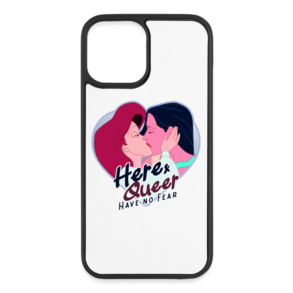 Here & Queer iPhone 12/12 Pro Case - white/black