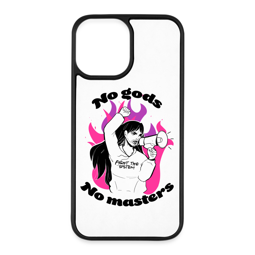 No Gods No Masters: iPhone 12 Pro Max Case - white/black