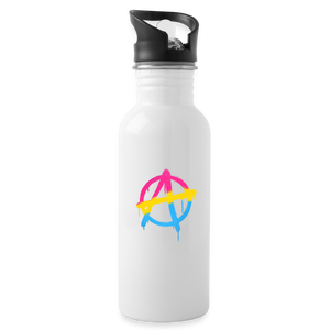 Anarchy Pansexual: Water Bottle - white