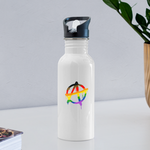 Anarchy Pride: Water Bottle - white