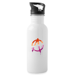 Anarchy Lesbian: Water Bottle - white