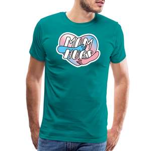 Dad Hugs 9: Men's Premium T-Shirt - teal