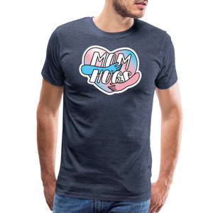 Dad Hugs 9: Men's Premium T-Shirt - heather blue