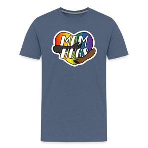 Dad Hugs 7: Men's Premium T-Shirt - heather blue
