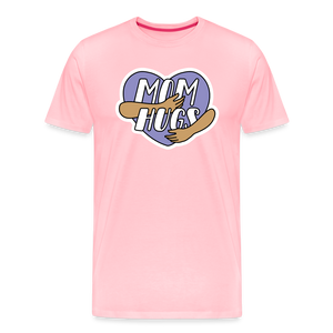 Mom Hugs 5: Men's Premium T-Shirt - pink