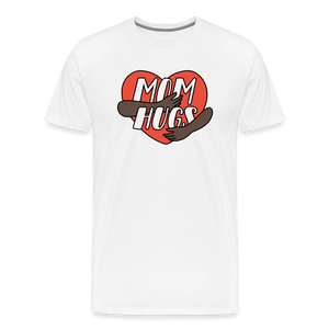 Mom Hugs 4: Men's Premium T-Shirt - white