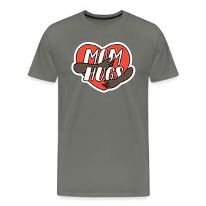Mom Hugs 4: Men's Premium T-Shirt - asphalt gray