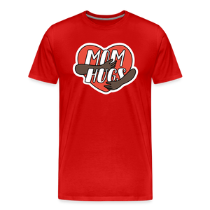 Mom Hugs 4: Men's Premium T-Shirt - red