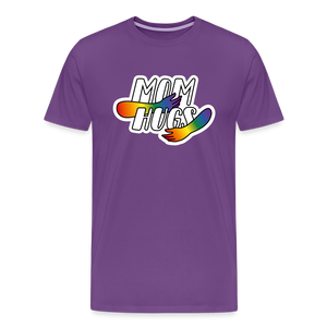 Dad Hugs 8: Men's Premium T-Shirt - purple