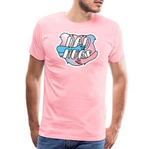 Dad Hugs 7: Men's Premium T-Shirt - pink