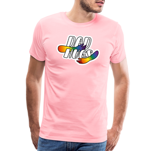 Dad Hugs 5: Men's Premium T-Shirt - pink