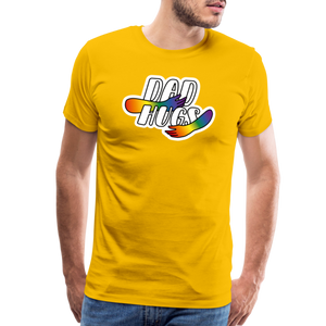 Dad Hugs 5: Men's Premium T-Shirt - sun yellow