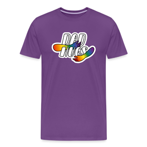 Dad Hugs 5: Men's Premium T-Shirt - purple