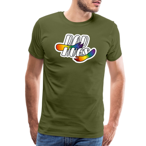Dad Hugs 5: Men's Premium T-Shirt - olive green
