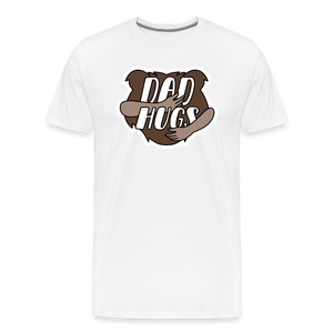 Dad Hugs 2: Men's Premium T-Shirt - white