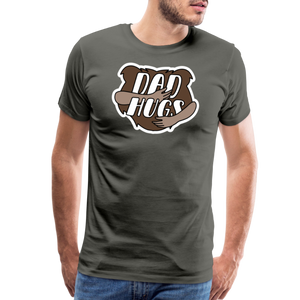 Dad Hugs 2: Men's Premium T-Shirt - asphalt gray