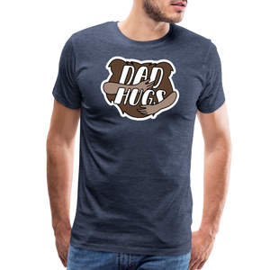Dad Hugs 2: Men's Premium T-Shirt - heather blue