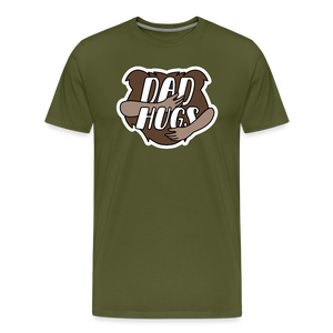 Dad Hugs 2: Men's Premium T-Shirt - olive green
