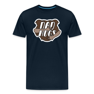 Dad Hugs 2: Men's Premium T-Shirt - deep navy