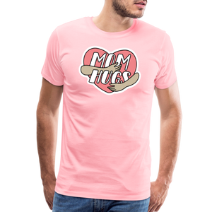 Mom Hugs 1: Men's Premium T-Shirt - pink