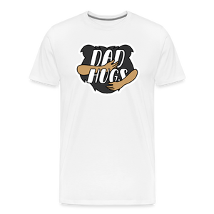 Dad Hugs 4: Men's Premium T-Shirt - white