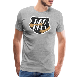 Dad Hugs 4: Men's Premium T-Shirt - heather gray