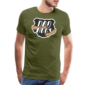 Dad Hugs 4: Men's Premium T-Shirt - olive green
