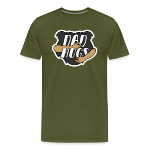 Dad Hugs 4: Men's Premium T-Shirt - olive green