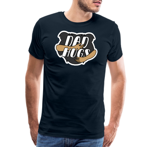 Dad Hugs 4: Men's Premium T-Shirt - deep navy