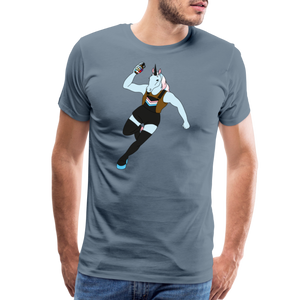 Trans: Unicorn: Men's Premium T-Shirt - steel blue