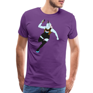 Trans: Unicorn: Men's Premium T-Shirt - purple