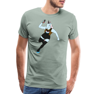 Trans: Unicorn: Men's Premium T-Shirt - steel green