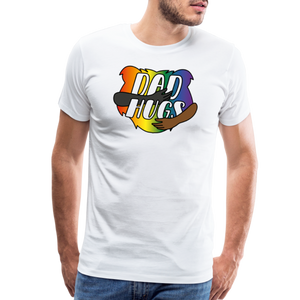 Dad Hugs 6: Men's Premium T-Shirt - white