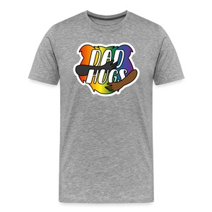 Dad Hugs 6: Men's Premium T-Shirt - heather gray