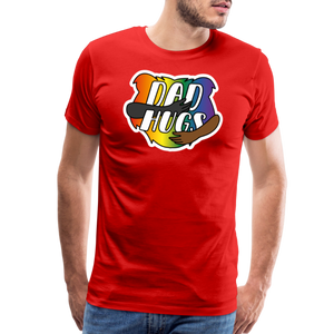 Dad Hugs 6: Men's Premium T-Shirt - red