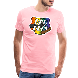 Dad Hugs 6: Men's Premium T-Shirt - pink