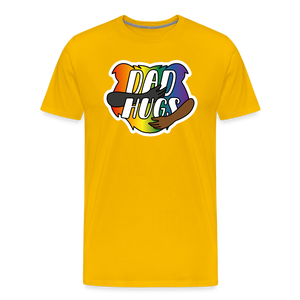 Dad Hugs 6: Men's Premium T-Shirt - sun yellow