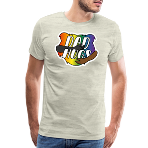 Dad Hugs 6: Men's Premium T-Shirt - heather oatmeal