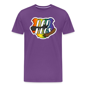 Dad Hugs 6: Men's Premium T-Shirt - purple