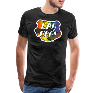 Dad Hugs 6: Men's Premium T-Shirt - charcoal grey