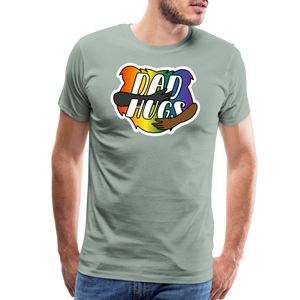 Dad Hugs 6: Men's Premium T-Shirt - steel green