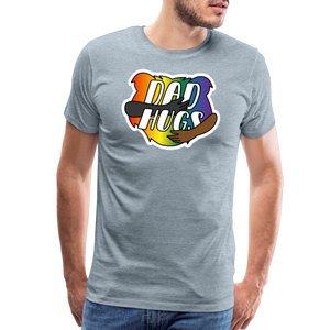 Dad Hugs 6: Men's Premium T-Shirt - heather ice blue