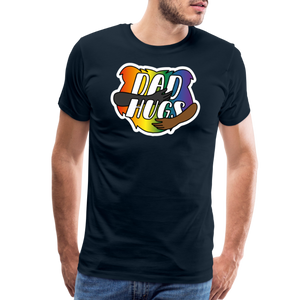 Dad Hugs 6: Men's Premium T-Shirt - deep navy
