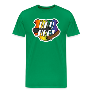 Dad Hugs 6: Men's Premium T-Shirt - kelly green