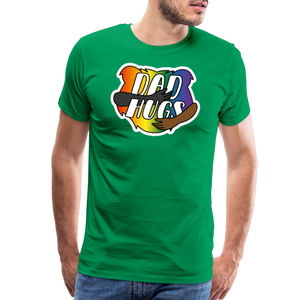 Dad Hugs 6: Men's Premium T-Shirt - kelly green