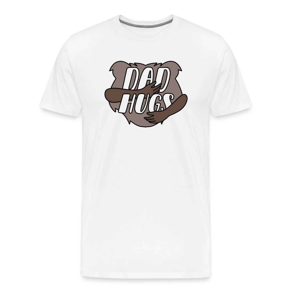 Dad Hugs 3: Men's Premium T-Shirt - white